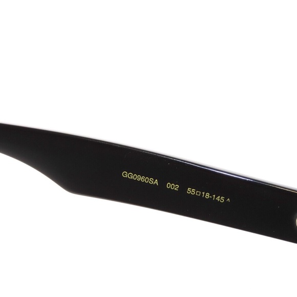 Gucci GG0960SA 002 Black Gray Sunglasses 0960 - Picture 4 of 4